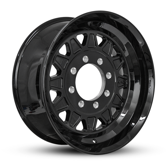 HD Trailer HDT Forged 17.5x6.75 +0 8x165mm 121.2mm Gloss Black - CAP NOT INCLUDED