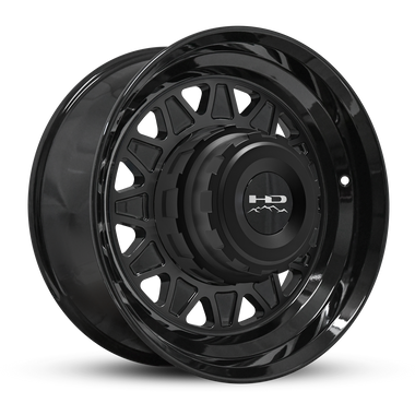 HD Trailer HDT Forged 17.5x6.75 +0 8x165mm 121.2mm Gloss Black - CAP NOT INCLUDED - 0