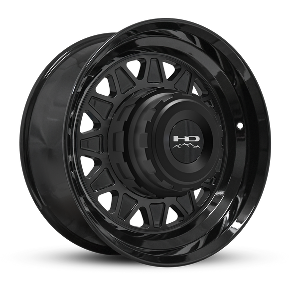 HD Trailer HDT Forged 17.5x6.75 +0 8x165mm 121.2mm Gloss Black - CAP NOT INCLUDED