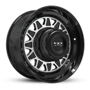 HD Trailer HDT Forged 17.5x6.75 +0 8x165mm 121.2mm Gloss Black/Machined Face - CAP NOT INCLUDED-2