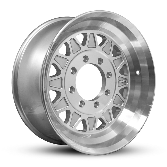 HD Trailer HDT Forged 17.5x6.75 +0 8x165mm 121.2mm Gloss Silver/Machined Face - CAP NOT INCLUDED