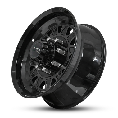 HD Trailer HDT Forged 17.5x6.75 +0 8x165mm 128.6mm Gloss Black - 0