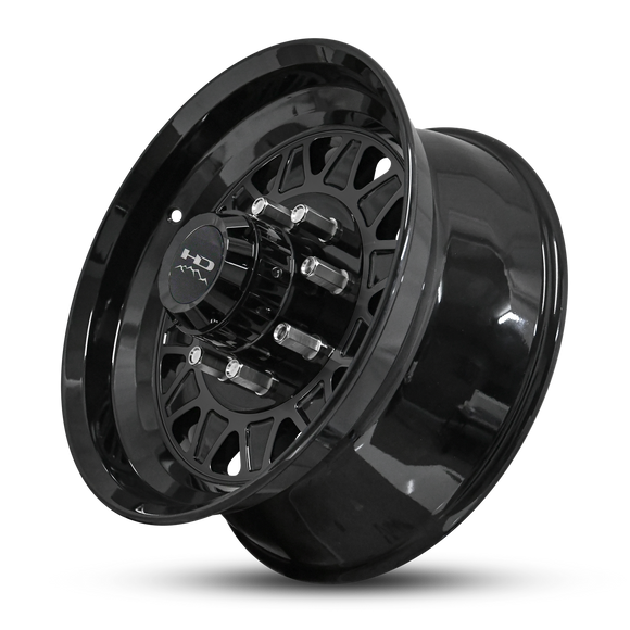 HD Trailer HDT Forged 17.5x6.75 +0 8x165mm 128.6mm Gloss Black