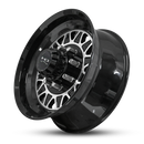 HD Trailer HDT Forged 17.5x6.75 +0 8x165mm 128.6mm Gloss Black/Machined Face-2