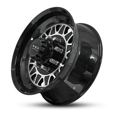 HD Trailer HDT Forged 17.5x6.75 +0 8x165mm 128.6mm Gloss Black/Machined Face - 0
