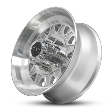 HD Trailer HDT Forged 17.5x6.75 +0 8x165mm 128.6mm Gloss Silver/Machined Face - 0