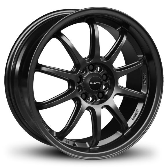 HD Wheels Clutch 15x6.5 +40 5x100/5x114.3mm 73.1mm Satin Black