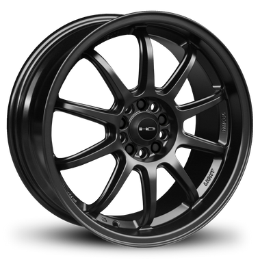 HD Wheels Clutch 16x7 +40 5x100/5x114.3mm 73.1mm Satin Black