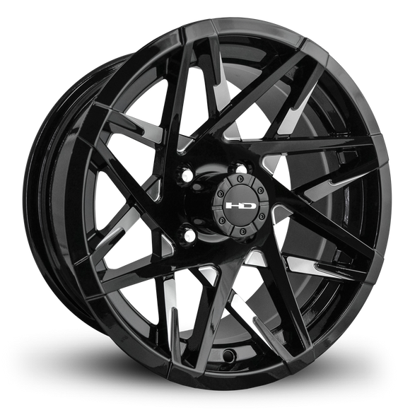 HD Golf Canyon 12x7 -14 4x101.6mm 68.2mm Gloss Black/Milled Face