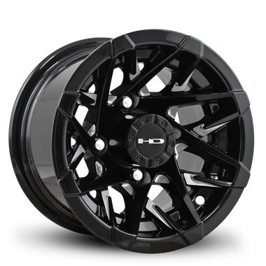 HD Golf Canyon 10x7 -14 4x101.6mm 68.2mm Gloss Black/Milled Face