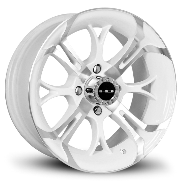 HD Golf Spinout 14x7 -10 4x101.6mm 68.2mm Gloss White/Machined Face