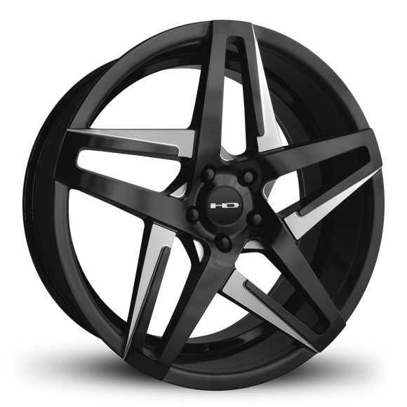 HD Wheels Hairpin 18x8 +35 5x114.3mm 73.1mm Satin Black/Milled Face