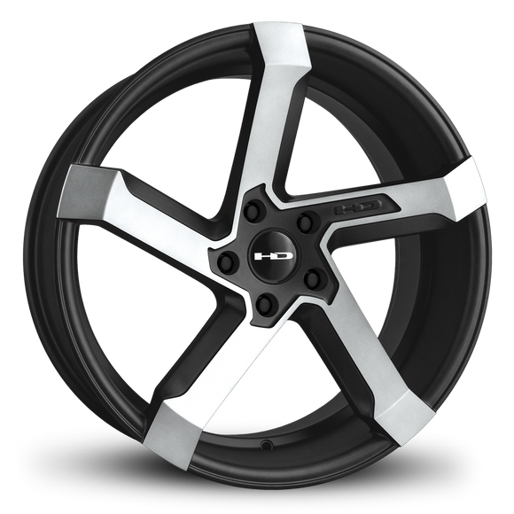 HD Wheels Kink 18x8 +35 5x114.3mm 73.1mm Satin Black/Machined Face
