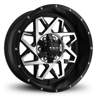 HD Offroad Caliber 20x10 -25 6x135/6x139.7mm 106.2mm Satin Black/Machined Face
