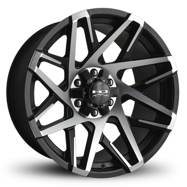 HD Offroad Canyon 20x10 -25 6x135/6x139.7mm 106.2mm Satin Black/Machined Face