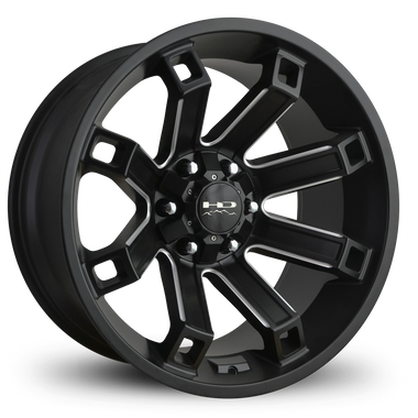HD Offroad Hollow Point 20x10 -35 6x135/6x139.7mm 106.2mm Satin Black/Milled Edge