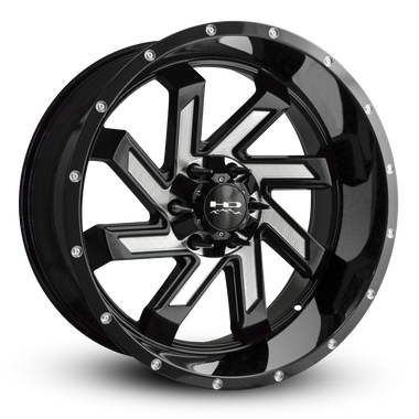 HD Offroad Saw 20x10 -25 6x135/6x139.7mm 106.2mm Satin Black/Milled Face
