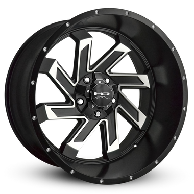 HD Offroad Saw 22x12 -44 5x127/5x139.7mm 78.1mm Satin Black/Machined Face