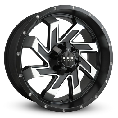 HD Offroad Saw 20x9 +0 6x135/6x139.7mm 106.2mm Satin Black/Machined Face
