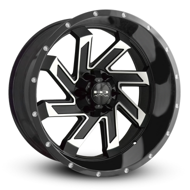 HD Offroad Saw 22x10 -10 6x135/6x139.7mm 106.2mm Satin Black/Machined Face