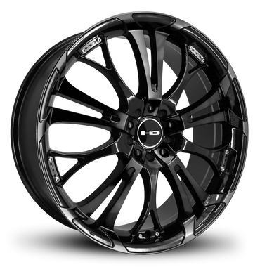 HD Wheels Spinout 20x8 +35 5x120/5x114.3mm 74.1mm Gloss Black