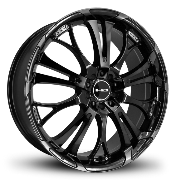 HD Wheels Spinout 18x7.5 +35 5x112/5x114.3mm 73.1mm Gloss Black