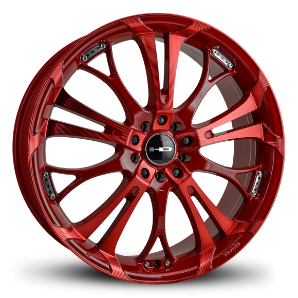 HD Wheels Spinout 18x7.5 +40 5x100/5x114.3mm 73.1mm Sonic Red