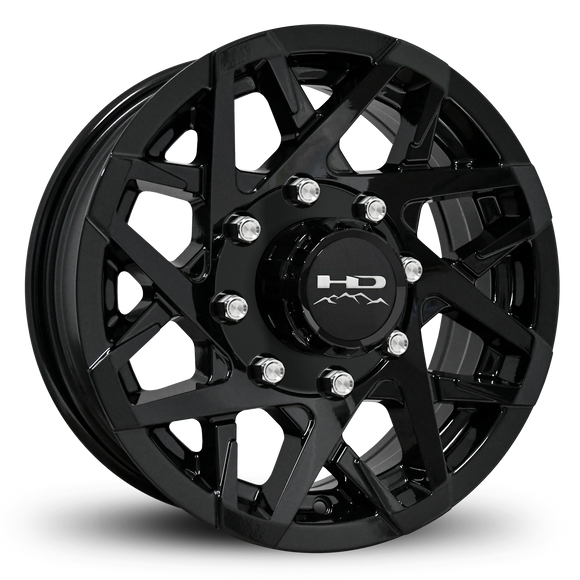 HD Trailer Canyon 16x6 +0 8x165mm 128.6mm Gloss Black