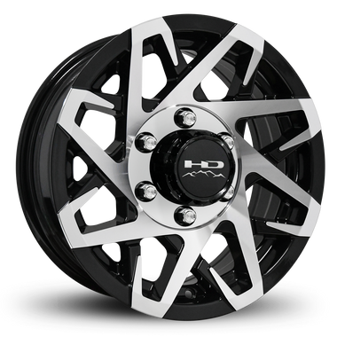HD Trailer Canyon 15x6 +0 6x139.7mm 108mm Gloss Black/Machined Face