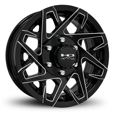 HD Trailer Canyon 16x6 +0 6x139.7mm 108mm Gloss Black/Milled Edge