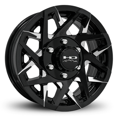 HD Trailer Canyon 16x6 +0 6x139.7mm 108mm Gloss Black/Milled Face