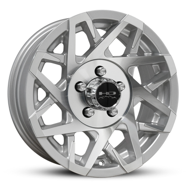 HD Trailer Canyon 15x6 +0 5x114.3mm 83mm Gloss Silver/Machined Face