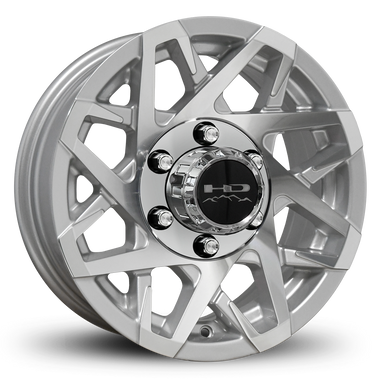 HD Trailer Canyon 15x6 +0 6x139.7mm 108mm Gloss Silver/Machined Face