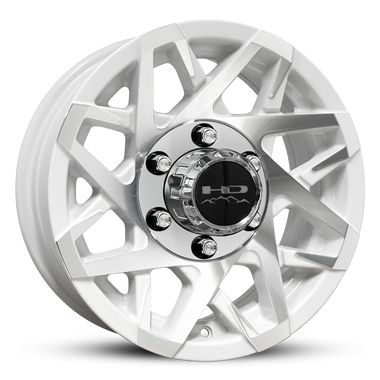HD Trailer Canyon 15x6 +0 6x139.7mm 108mm Gloss White/Machined Face