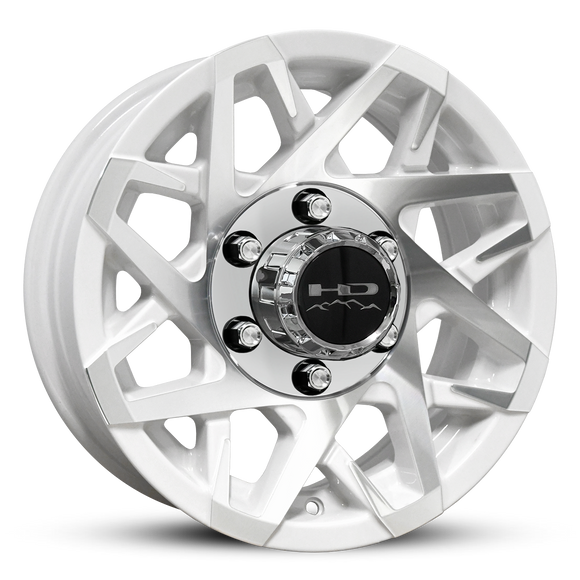 HD Trailer Canyon 15x6 +0 6x139.7mm 108mm Gloss White/Machined Face
