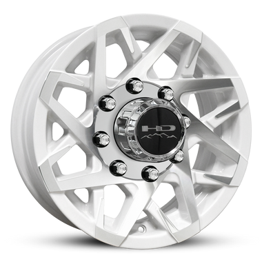 HD Trailer Canyon 16x6 +0 8x165mm 128.6mm Gloss White/Machined Face