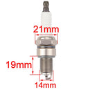 HIPA Spark Plug for HONDA GX120 GX160 GX200 GX240 GX270 GX340 GX390 Engine Lawn Mower Tractor Rototiller(Set of 2)-2