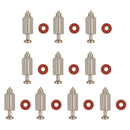 Hipa (12 Pack) 398188 kit Needle Seat Carburetor Float Valve Needle Seat Kit Replacement For Briggs and Stratton 281144-2
