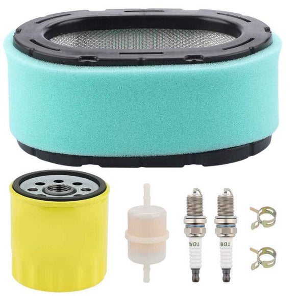 Hipa 16-083-04-S Air Oil Filter Tune Up Kit For Kohler 7000 Series KT715 KT725 KT730 KT735 KT740 20-26HP Engine Lawn Mower