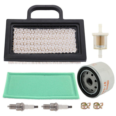 Hipa Air Filter 696854 Oil Filter Tune Up Kit For Briggs &Stratton 499486S 273638s 273638 John Deere L120 LA145 LA120 LA130 Engine Lawn Mower - 0