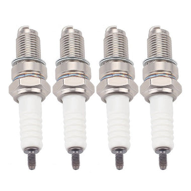 Hipa 4pcs 4929 stk Spark Plug for D8RTC-9 RA6HC RA6YC 4096 XR4DC ky R121XLS B14YC BR12YC-9 RA6YC 4929 5083 98069-58916 stk 5083 For TORCH Honda Yamaha KTM Ducati Suzuki TRX300 TRX300FW