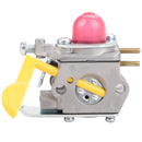 Hipa Carburetor Kit for Weedeater Featherlite SST25 FL20 FL23 FL26 FX26 Poulan P1500 P2500 P3500 Trimmer #530071822 530071752 C1U-W18-6