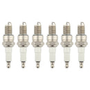 Hipa 6 Pack BPR6ES #7131 Spark Plugs Fit Kawasaki 92070-1025 TORO ATV MOTORCYCLE-1