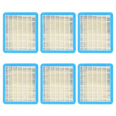 6-Pack Air Filter for 491588S BS 675ex 725ex 625e 625-675 Series 3.5-6.5 HP Quantum Engines Mower Pressure Washer Generator # 491435 493537 399959
