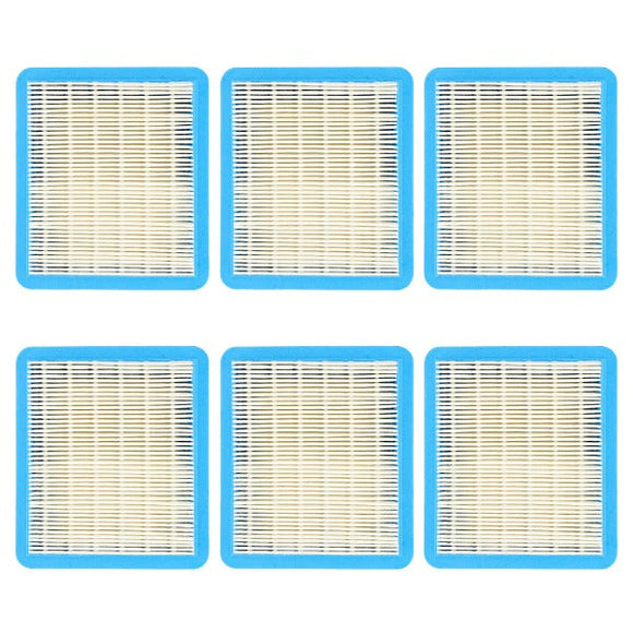 6-Pack Air Filter for 491588S BS 675ex 725ex 625e 625-675 Series 3.5-6.5 HP Quantum Engines Mower Pressure Washer Generator # 491435 493537 399959