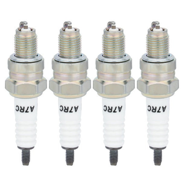 Hipa Sprk Plugs Compatible With A7TC CR7HSA 98056-57718 PRZ9HC RZ96C for GY6 50cc-150cc 139QMB 154QMI ATV Scooter Motorcycle