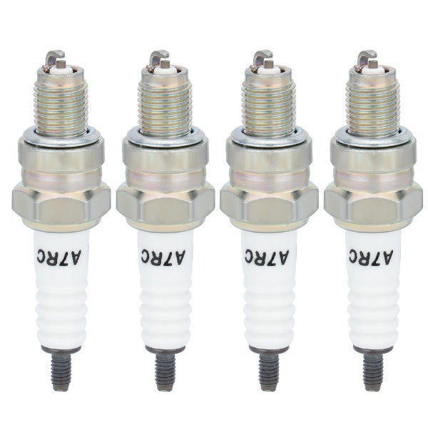 Hipa Sprk Plugs Compatible With A7TC CR7HSA 98056-57718 PRZ9HC RZ96C for GY6 50cc-150cc 139QMB 154QMI ATV Scooter Motorcycle - 0