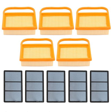 5-Pack Air Filter Set For Stihl TS410 TS420 TS480 TS500i Concrete Cut-Off Saws Replace 4238-141-0300 4238-140-1800 4238-140-4402