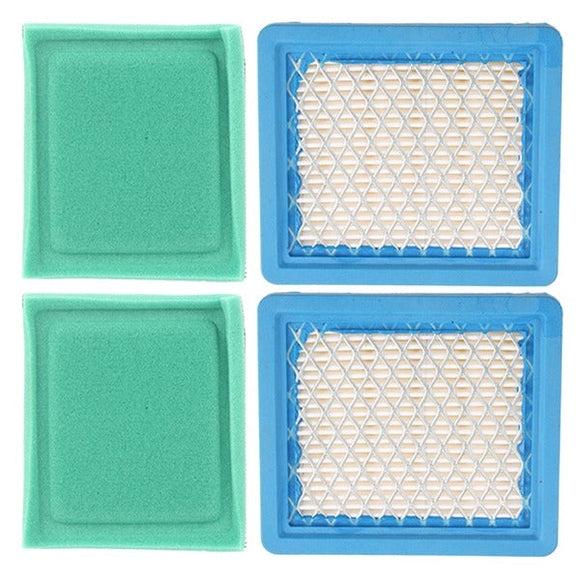 Hipa 36046 Air Filter 36634 Pre Filter for Tecumseh Ohh60 Ohh50 Ohh55 Ohh65 Oh95 Oh195 Vlv50 Vlv55 Vlv60 Vlv66 Vlv126 4 & 5.5 Hp Engine Lawn Mower (2 Pack)