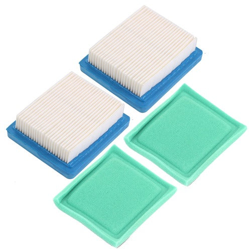 Hipa 36046 Air Filter 36634 Pre Filter for Tecumseh Ohh60 Ohh50 Ohh55 Ohh65 Oh95 Oh195 Vlv50 Vlv55 Vlv60 Vlv66 Vlv126 4 & 5.5 Hp Engine Lawn Mower (2 Pack)